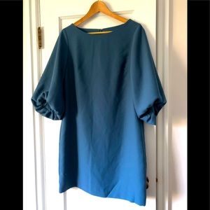 BR Light blue bell sleeve shift dress